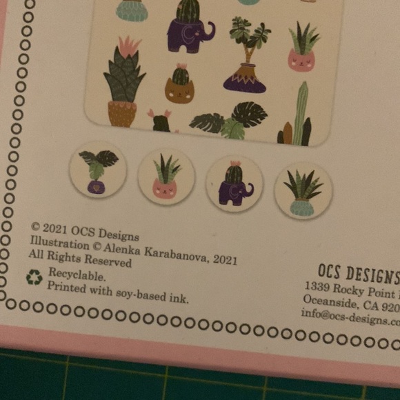 NWT OCS Designs - Indoor Garden Note Card Boxed Set - Picture 6 of 6